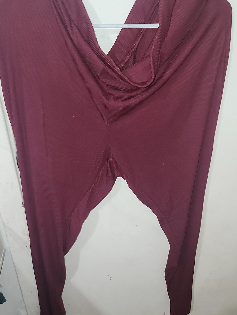SHEIN Burgundy Stretch Jeggings